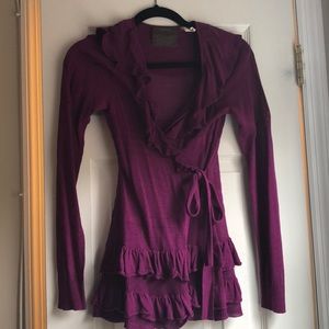 Anthropologie Long sleeve wrap sweater